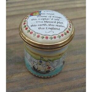 Halcyon Days Enamels William Shakespeare Richard II Act II Trinket Box England